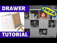 Video thumbnail for How To Assemble Ikea Kallax Drawers/Inserts: Fast & Easy Install