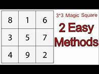 Video thumbnail for 3 by 3 Magic Squad | 3x3 Magic Square | Two Easy methods on 3x3 Magic Square | Magic Square 3*3