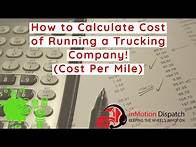 Video thumbnail for Calculate Cost Per Mile For Trucking! Figure Your Costs!