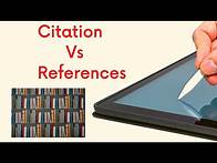 Video thumbnail for Citation vs Reference | Citation | Referencing for beginners