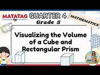 Video thumbnail for Visualizing the Volume of a Cube and Rectangular Prism | Grade 5 Math Quarter 4 w/ Quiz MG Teacher
