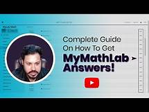 Video thumbnail for MyMathLab Answers: Complete and Step By Step Guide [2025]