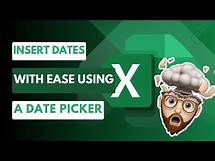 Video thumbnail for Insert a Date Picker in Excel (Desktop): A Time-Saving Guide