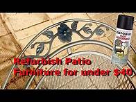 Video thumbnail for How to Refurbish Metal Patio Furniture