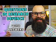 Video thumbnail for Common Research Defense Questions | Uncovering the Answers to the Toughest