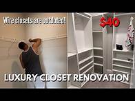Video thumbnail for UPGRADING A WIRE SHELF CLOSET TO A $40 LUXURY CLOSET SYSTEM|BEGINNER FRIENDLY @tiahnamrose