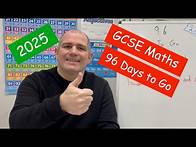 Video thumbnail for GCSE Maths 2025 Revision - 96 Days To Go - Corbettmaths