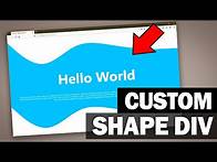 Video thumbnail for Curved/Custom DIV Shape Tutorial - CSS & SVG