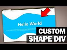 Video thumbnail for Curved/Custom DIV Shape Tutorial - CSS & SVG