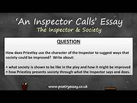 Video thumbnail for GCSE Grade 9 An Inspector Calls Essay – How Society Could Be Improved (AQA 2017)