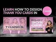 Video thumbnail for How to Design Thank You Cards in Canva