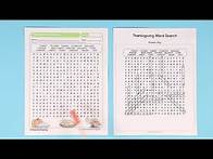 Video thumbnail for Thanksgiving Words Search Worksheet