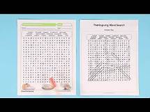 Video thumbnail for Thanksgiving Words Search Worksheet