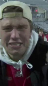 Video thumbnail for Hundreds of Buckeye fans storm Ohio Stadium after Ohio State wins the National Championship