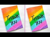 Video thumbnail for Easy Thank you Card for Teachers | Handmade Thanks Giving Card | DIY card ideas | Greeting Card