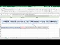 Video thumbnail for How to Count Specific Character in a Cell or Range of Cells in Excel - Office 365
