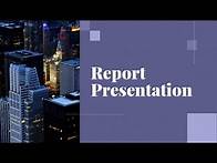 Video thumbnail for Report Presentation Video Template