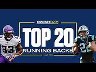 Video thumbnail for Top 20 Running Back Rankings (Half PPR | Fantasy Football)