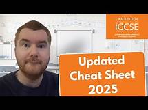 Video thumbnail for iGCSE 0580 Maths 2025 Cheat Sheet Updated: What You Need To Know