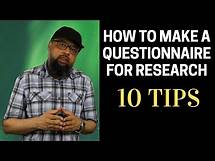 Video thumbnail for How to Make a Questionnaire for Research