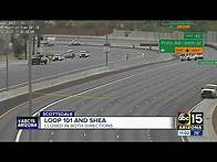 Video thumbnail for Loop 101 closed near Shea after deadly motorcycle collision