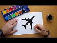 Video thumbnail for How to draw a plane icon - aircraft pictogram
