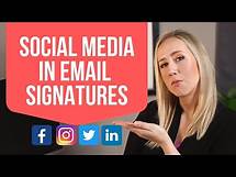 Video thumbnail for How to put social media icons in your email signature