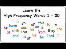 Video thumbnail for High Frequency Words 1 to 25 | Sight Words 1 - 25 - Quick Phonics #1 | Dyslexia Friendly
