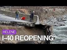 Video thumbnail for NCDOT sets new date for reopening I-40 in Western North Carolina
