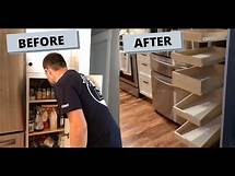 Video thumbnail for How To Install Sliding Shelves In Kitchen Pantry Cabinet