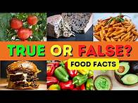 Video thumbnail for True or False Food Facts - Pub Quiz - Trivia Quiz Questions - Separate the Facts from the Myths