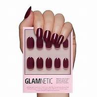 Video thumbnail for Glamnetic Press On Nails - Berry Maroon | Opaque Dark Red Maroon Short Round False Nails, Reusable Stick On Fake Nails with Glue | Salon Quality | 12 Sizes - 30 Nail Kit