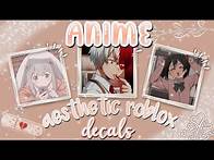 Video thumbnail for Anime Aesthetic Roblox decals/decal id 🍰✨for Royale High Journal