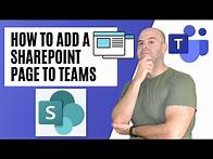 Video thumbnail for How To Add a SharePoint Page To Microsoft Teams