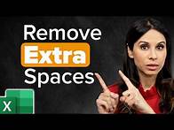 Video thumbnail for Remove ALL Unwanted Spaces in Excel (TRIM ALL Function?)