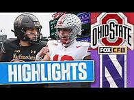 Video thumbnail for No. 2 Ohio State Buckeyes vs. Northwestern Wildcats highlights | FOX College Football
