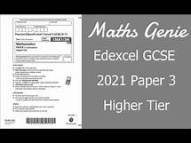 Video thumbnail for Edexcel GCSE Maths November 2021 Paper 3 Higher Exam Paper Walkthrough