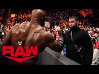 Video thumbnail for Bobby Lashley shows respect to Olympic Gold Medalist Gable Steveson: Raw, Dec. 13, 2021