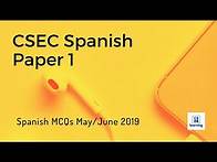Video thumbnail for CSEC Spanish P1 | Listening Comprehension ONLY | May/June 2019
