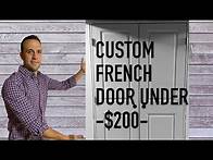 Video thumbnail for Build Custom French doors for under $200