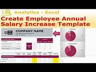 Video thumbnail for How to Create Employee Annual Salary Increase Template - Excel for HR