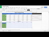 Video thumbnail for Tracking Student Progress with Google Sheets