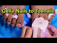 Video thumbnail for How To Apply Gella Nails/Soft Gel Tips To Toenails. Watch Me Work