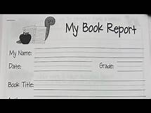 Video thumbnail for How to do a book report