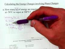Video thumbnail for Calculating Energy Changes involving Phase Changes