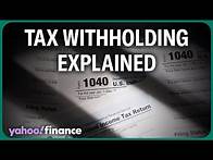 Video thumbnail for Tax tips: Withholding taxes explained, and how to avoid surprises