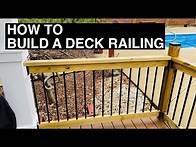 Video thumbnail for How to Build a Deck Railing with Balusters