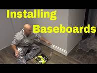 Video thumbnail for Installing Baseboards With A Finish Nailer-DIY Tutorial