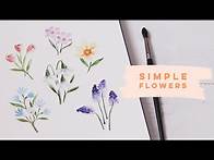Video thumbnail for Beginner Watercolor Flowers | Springtime Blooms