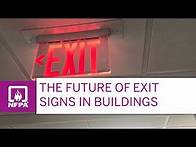 Video thumbnail for The Future of Exit Signs in Buildings